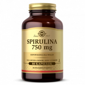Solgar Spirulina 750 mg. 80 kaps