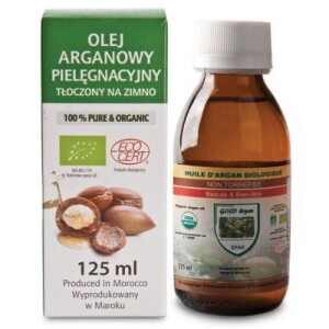 OLEJ ARGANOWY BIO  - but szklana 125 ml