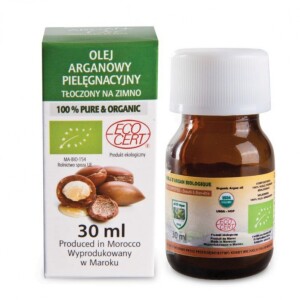 OLEJ ARGANOWY BIO  - but szklana 30 ml