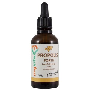 MyVita, Propolis 10% Forte, bezalkoholowy, krople, 50ml