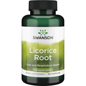 SWANSON LUKRECJA  (korzeń lukrecji) 450mg 100 kaps.