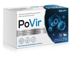 NARINE PoVir 400 mg | 60 kapsułek OSŁABIENIE I NAWRACAJĄCE INFEKCJE