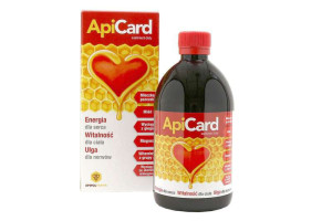 ApiCard 500ml Preparat Z Mleczkiem Pszczelim, Głogiem, Miodem