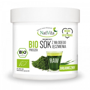 Sok z młodego Jęczmienia BIO w proszku 100g