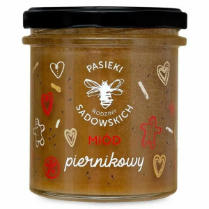 Miód z przyprawą piernikową - 430 g Pasieka Sadowskich