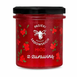 Miód z żurawiną - 430 g Pasieka Sadowskich