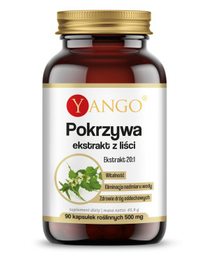 Pokrzywa - ekstrakt z liści - 90 kaps. Yango
