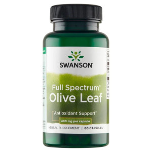 SWANSON Olive Leaf (Liść oliwny) - 400mg/60kaps