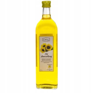 Olej słonecznikowy tłoczony na zimno nieoczyszczony 1000 ml