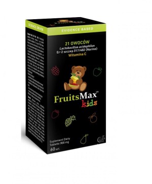 NARINE Narum FruitsMax Kids 500mg | 60 tab do ssania