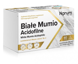 NARINE Narum Białe Mumio Acidofilne 250 mg  60 kap