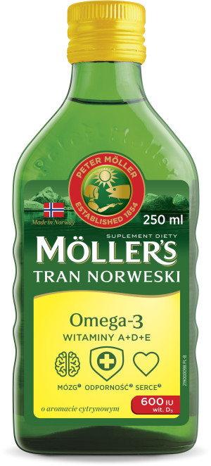 MOLLERS Tran norweski o aromacie cytrynowym płyn