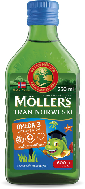 MOLLERS Tran norweski o aromacie owocowym płyn