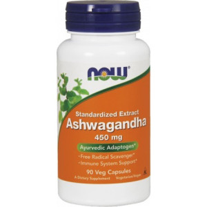 NOW FOODS, Ashwagandha Extract, 450mg, 90 kap.