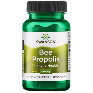 SWANSON, Bee Propolis 550mg, 60 kap.