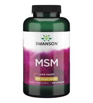 SWANSON MSM 500mg, 250 kap