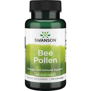 SWANSON, Bee Pollen (pyłek pszczeli), 400mg, 100 kap.