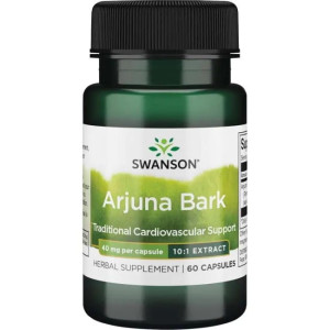 SWANSON, Full Spectrum Arjuna bark 10:1 40mg, 60 kap
