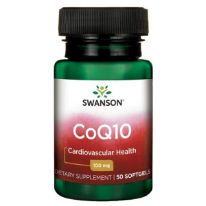 SWANSON, Koenzym Q10 (CoQ10) 100mg, 50 kap