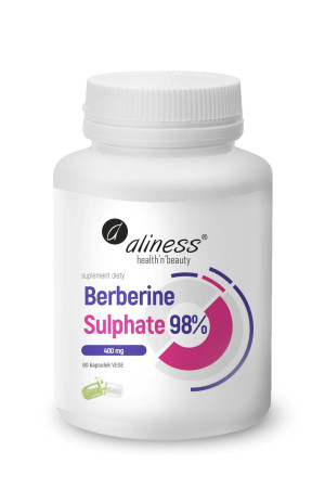 ALINESS Berberine Sulphate - Berberyna 98% 400 mg - 60 kaps