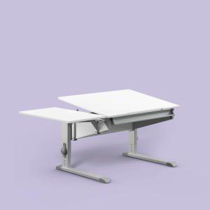moll Sprinter (Modellvariante: Sprinter Compact, Fußfarbe: Silber, Schreibtischschublade: mit Schublade, Side-Top Easy: mit Side Top)