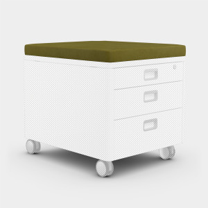 moll Prime Wechselbezug für Sitzkissen Pad (Polsterfarbe: Soft - Moss)
