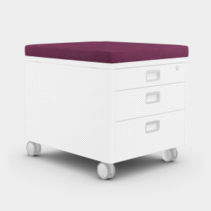 moll Prime Wechselbezug für Sitzkissen Pad (Polsterfarbe: Soft - Pink)