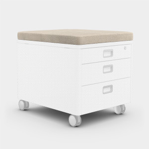 moll Prime Wechselbezug für Sitzkissen Pad (Polsterfarbe: Ted - Beige)