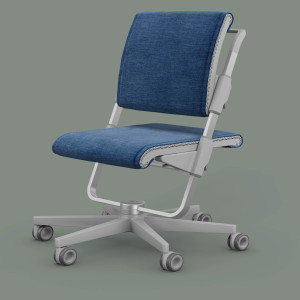 moll S6 (Gestellfarbe: Grau, Polsterstoffe: Spice-Deepblue)