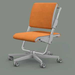 moll S6 (Gestellfarbe: Grau, Polsterstoffe: Spice-Mandarin)