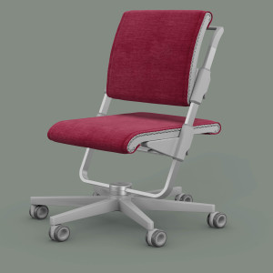 moll S6 (Gestellfarbe: Grau, Polsterstoffe: Spice-Pink)