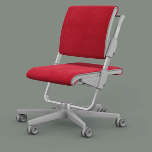 moll S6 (Gestellfarbe: Grau, Polsterstoffe: Spice-Red)