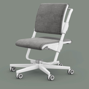 moll S6 (Gestellfarbe: Weiß, Polsterstoffe: Spice-Grey)