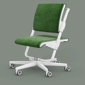 moll S6 (Gestellfarbe: Weiß, Polsterstoffe: Spice-Green)