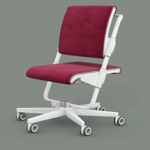 moll S6 (Gestellfarbe: Weiß, Polsterstoffe: Spice-Pink)