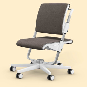 Scooter (Gestellfarbe: Weiß, Stofffarben: Ted - Taupe)