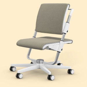 Scooter (Gestellfarbe: Weiß, Stofffarben: Trend - Khaki)