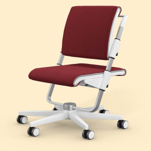 Scooter (Gestellfarbe: Weiß, Stofffarben: Trend - Red)