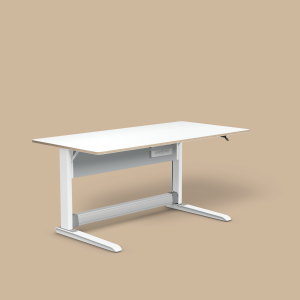 T1 (Dekor: Weiß, Größe: L (160 x 80 cm), Höhenadapter: mit Höhenadapter (+ 5 cm Grundhöhe), Schublade: ohne Schublade, Steckdosenhalter: ohne Steckdos