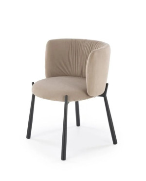 Krzesło tapicerowane K531 VELVET beżowe