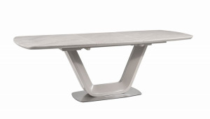 Stół ARMANI CERAMIC 160(220)x90 szary mat rozkładany