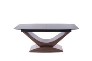 Stół rozkładany DOLCE CERAMIC 180(240)x95 szary marmur/orzech