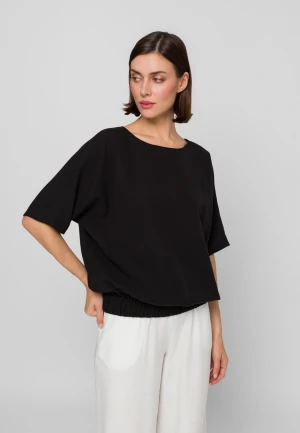 Bluzka oversize ze ściągaczem