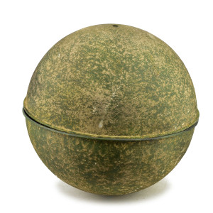 Kula metalowa zielona 35cm