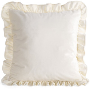 Poszewka BRENDA 45x45cm kremowa falbanka