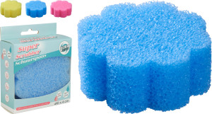 Gąbka myjka w kształcie kwiatka 4cm3 kolory