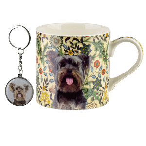 NOYA Kubek z breloczkiem 380ml 9x13x9cm York Yorkshire Terrier