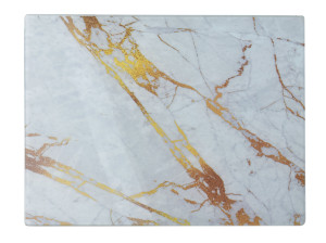 Aria Deska szklana 40x30cm marmur