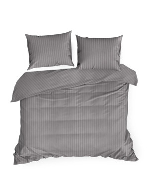 Komplet pościeli VERA 220x200+2x/70x80cm satyna stalowa