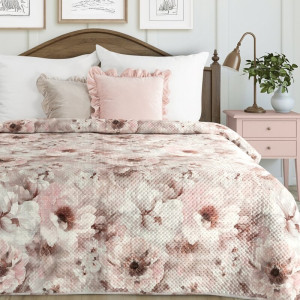 Narzuta FLORINA 220x240cm puder+srebro
